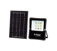 V-TAC Projecteur solaire - IP65 - Boîtier noir - 400 lumens - 6400 K
