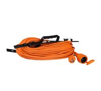 V-TAC Rallonge Électrique Robuste 30m IP44 3500W Orange & Noir