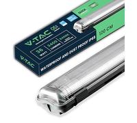V-TAC Réglette LED Étanche 120 cm - 36W - Chip Samsung - HAUTE LUMINOSITÉ - IP65 - Plafonnier Lampe 3400 Lumen pour Plafond, Garage, Magasin - Double Tube Led - Lumière Blanc Froid 6500K