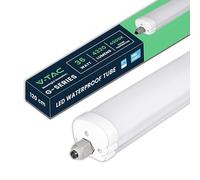 V-TAC Réglette LED Étanche 120 CM - 36W - Chip Samsung - Haute Luminosité - Plafonnier Lampe Rectangulaire 4320 Lumen IP65 pour Plafond, Garage, Magasin - Tube Led - Lumière 4000K Blanc Neutre