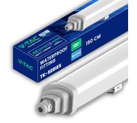 V-TAC Réglette LED Étanche 150 CM - [CREE LED - TK-SERIES] - 48W - Haute Luminosité - Plafonnier Lampe Rectangulaire 5760 Lumen IP65 pour Plafond, Garage, Entrepôt - Connectable - Blanc Neutre 4000K
