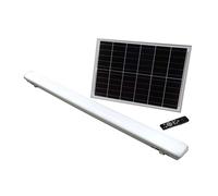 V-TAC réglette LED étanche solaire IP65 18W 1000 lm - avec capteur - 3 couleurs - éclairage extérieur