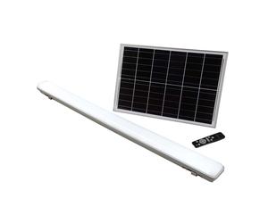 V-TAC réglette LED étanche solaire IP65 18W 1000 lm - avec capteur - 3 couleurs - éclairage extérieur