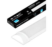 V-TAC Réglette LED Linéaire 120 cm - 40W - Chip Samsung - Haute Luminosité - Plafonnier Lampe Rectangulaire 4300 Lumen IP20 pour Plafond, Garage, Magasin - Tube Led - Lumière 4000K Blanc Neutre