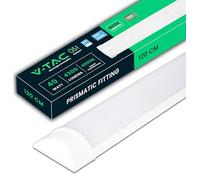 V-TAC Réglette LED Linéaire 120 cm - 40W - Chip Samsung - Haute Luminosité - Plafonnier Lampe Rectangulaire 4300 Lumen IP20 pour Plafond, Garage, Magasin - Tube Led - Lumière 4000K Blanc Neutre