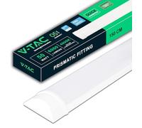 V-TAC Réglette LED Linéaire 150 cm - 50W - Chip Samsung - Haute Luminosité - Plafonnier Lampe Rectangulaire 6000 Lumen IP20 pour Plafond, Garage, Magasin - Tube Led - Lumière 4000K Blanc Neutre