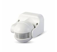 V-TAC SKU.5077 Détecteur de présence Orientable IP44 Noir VT-8003, Plastique,et Autre materiaux, 300 W, Blanc, Hauteur x Largeur x Profondeur : 86 mm x 60 mm x 98 mm