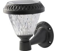V-TAC Solar Garden Wall lamp avec télécommande 3in1 IP44 Black Round VT-969 3000K-4000K-6400K 75 3 Years Warranty