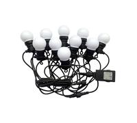 1 pz 0.5W LED String Light 5m with 10 Bulbs EU 3000K