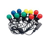 Caténaire 10 MT pour 20 Ampoules LED Mini Globo Multicolore IP44 V-TAC [EEK: Valeur non applicable]
