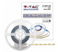 V-TAC Strip LED SMD 2835 18W 24V Blanc Naturel VT-2835-238, Bobine 5 m