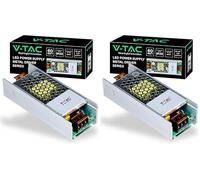 V-TAC Transformateur LED 60W 24V 2.5A avec 1 Sortie - Adaptateur Alimentation Rubans LED - Transformateur Métallique pour Appareils Electroniques, Caméras, Ecrans - Ultra Slim - AC 100-240V (Lot de 2)