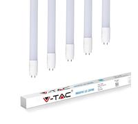 V-TAC Tube LED 120cm, Neon LED, Éclairage en Nano Plastique pour Remplacement de Fluorescent, (Blanc 4000K, 18W) - Pack de 5