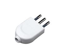 V-TAC V-TAC 8717 Prise électrique 10 A 2P+T standard italienne avec sortie de câble droit Blanc SKU 8717