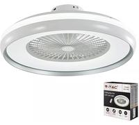 V-tac Ventilateur De Plafond LED Gris 45W 3 En 1 3000K-4000K-6400K