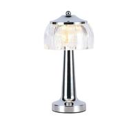 V-TAC VT-1048 Lampe de Table LED 1W cct 3in1 couleur chrome rechargeable avec