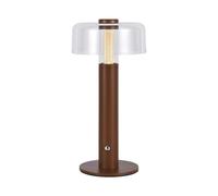 V-TAC VT-1049 Lampe de Table LED 1W Transparent Marron et Blanc Fonctionne sur
