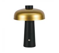 V-TAC VT-1050 Lampe de Table LED 3W cct 3en1 couleur noir et or rechargeable