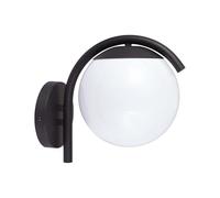 V-TAC VT-1150 Douille E27 Sphère Opale et Lampe de Jardin Couleur Noir 200mm IP44-10420