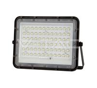 V-TAC VT-120W Phare LED 15W Noir Avec Panneau Solaire Et Télécommande Câble 3M