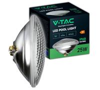 V-TAC VT-12125 25W 12V PAR56 Lampe de Piscine à LEDs en Verre Blanc Froid 6400K IP68 - SKU 8025