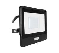 V-tac VT-138S-1 Projecteur LED avec capteur - 30 W - 2340 Lm - 6500K - 1 m de câble - Noir