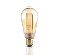 V-Tac VT-2185 4W LED Art Ampoule Bougie Filament de Verre ambré E27 Blanc Chaud 1800K - 7474