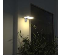 V-TAC Lampes solaires - Appliques solaires à détecteur - IP65 - Blanc - 15 Watts - 2000 Lumens - 6000K+4000K