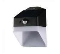 1 pz 2W LED Solar Wall light Panda Lithium Battery 3.7v 1200mA 4000K Black+White