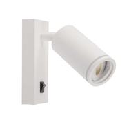 V-TAC VT-429 Support de spot mural LED GU10 Orientable applique avec interrupteur type lampe hôtel - sku 10295