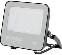 Slim LED Floodlight 50W V-TAC Cable 1m Black 3000K IP65 - 231996