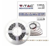V-TAC Bandes LED - Bandes lumineuses - 5050 - 60 - IP20 - 4000K - Prix/1m (Rouleau de 5m)