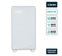 V-TAC VT-51200W Batterie Stockage LV 5.12kWh LFP 51.2V Blanc