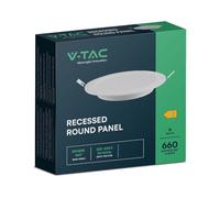 V-TAC VT-61006-RD 7858 Panneau LED encastrable CEE: E (A - G) 6 W blanc chaud blanc