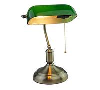Lampe de banquier avec abat-jour - lampe de table rétro lampe de bureau lampe de bibliothèque Lampe vintage de banquier au décor des années 1920