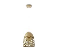 Lampe Suspension avec Porte-lampe E27 MESH Métal OrDiam 200