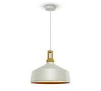 V-TAC VT-7545-WH Lampadario LED Blanc En Métal Coupole E27 Suspended