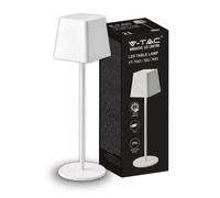 V-TAC VT-7563 Lampe de table LED Poldina 2W blanc chaud 3000K avec batterie