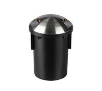 V-TAC VT-7678-2 GU5,3 MR16 Montage enterré à Deux fenêtres Corps en Acier Noir-Argent IP67 - SKU 8568