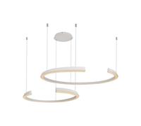 V-TAC VT-7914 Lampadario LED Suspension 2 Mezzaluna 48W Moderne Blanc Dimmable