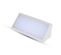 V-TAC VT-8054 Applique LED rectangulaire 12 W Couleur blanc angle extérieur IP65 lumière blanche naturelle 4000 K SKU 6814