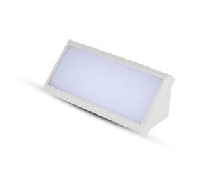 V-TAC VT-8054 Applique LED rectangulaire 12 W Couleur blanc angle extérieur IP65 lumière blanche naturelle 4000 K SKU 6814