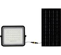V-TAC VT-80W 7823 Projecteur déclairage LED, Panneau solaire 10 W blanc froid noir