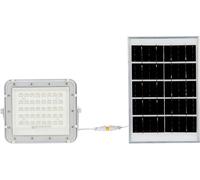 V-TAC VT-80W 7841 Projecteur déclairage LED, Panneau solaire 10 W blanc froid blanc