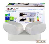 V-TAC VT-814 Applique Étanche Rotative Double Faretto 220V LED Blanc