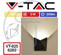 V-TAC VT-825 8283 Lampe de poche à LED 5W noir Lumière naturelle en extérieur