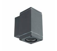 V-TAC VT-841 applique en aluminium carré corps gris foncé 1xGU10 down direction