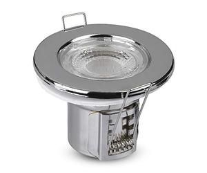 V-TAC VT-885 Phare avant fixe 5 W compatible avec puce Samsung Blanc 6400 K Chrome