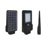 V-TAC VT-ST15 Réverbère LED 15W avec panneau solaire et sensor corps noir IP65