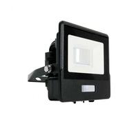 V-Tac Vt118s 10w Led Pir Sensor Projecteur Samsung Chip Corps Noir 6500k (Led), ?Clairage De Sc?Ne